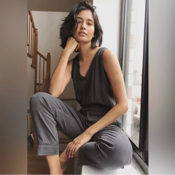 Anthropologie Pants - Cloth & Stone Anthropologie Women’s Jumpsuit Jumper Gray Size XS Drawstring